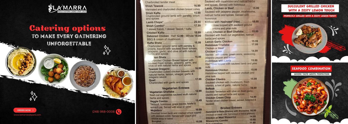 La Marra Menu