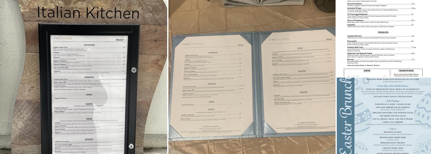 forchetta Menu
