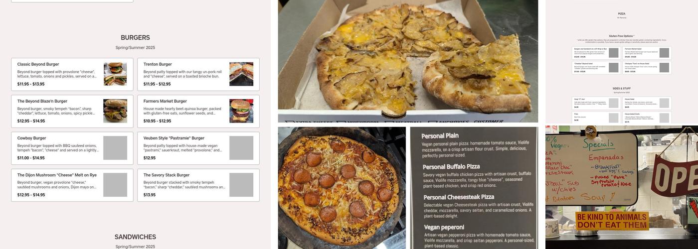 Savory Leaf Cafe Menu