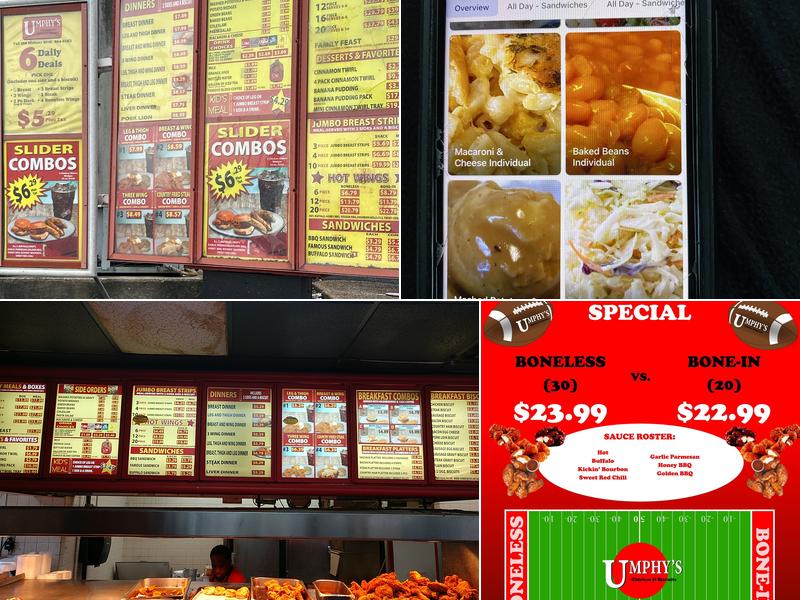 Umphy's Chicken & Biscuit Menu