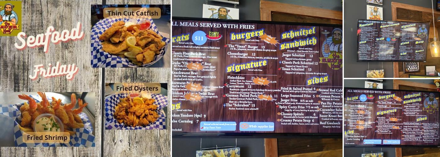 The Sauer Kraut Grill Menu