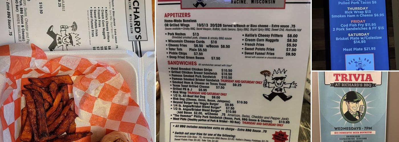 Richard’s Bar & BBQ Menu