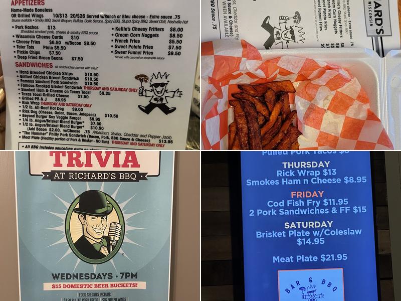 Richard’s Bar & BBQ Menu