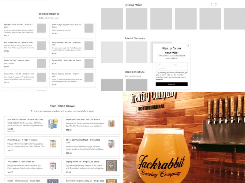 Jackrabbit Brewing Menu