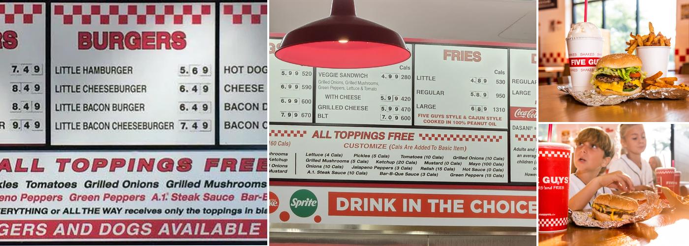 Five Guys Menu