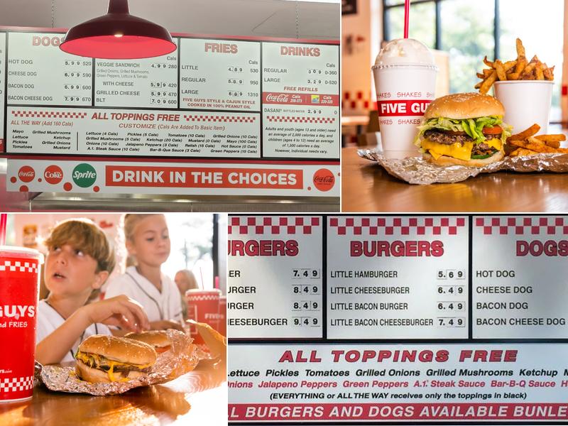 Five Guys Menu