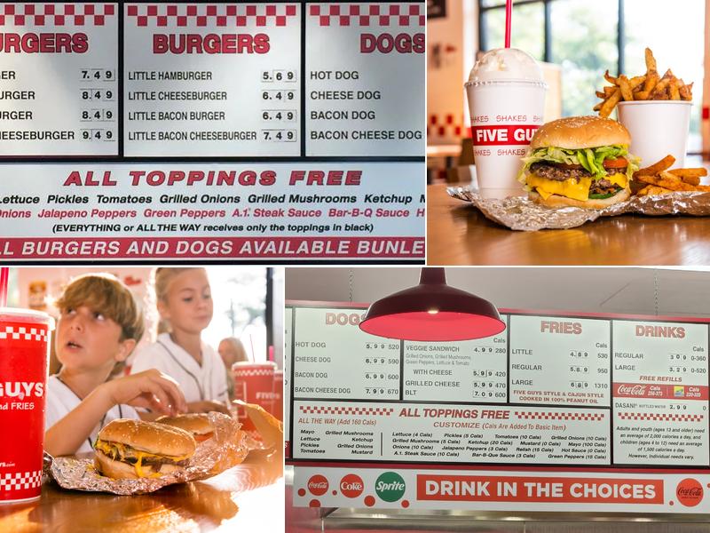 Five Guys Menu