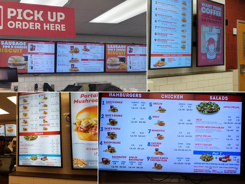 Wendy's Menu