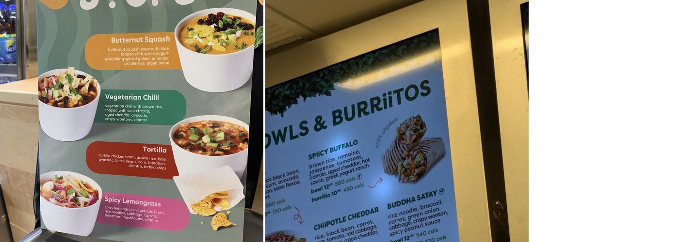 Freshii Menu