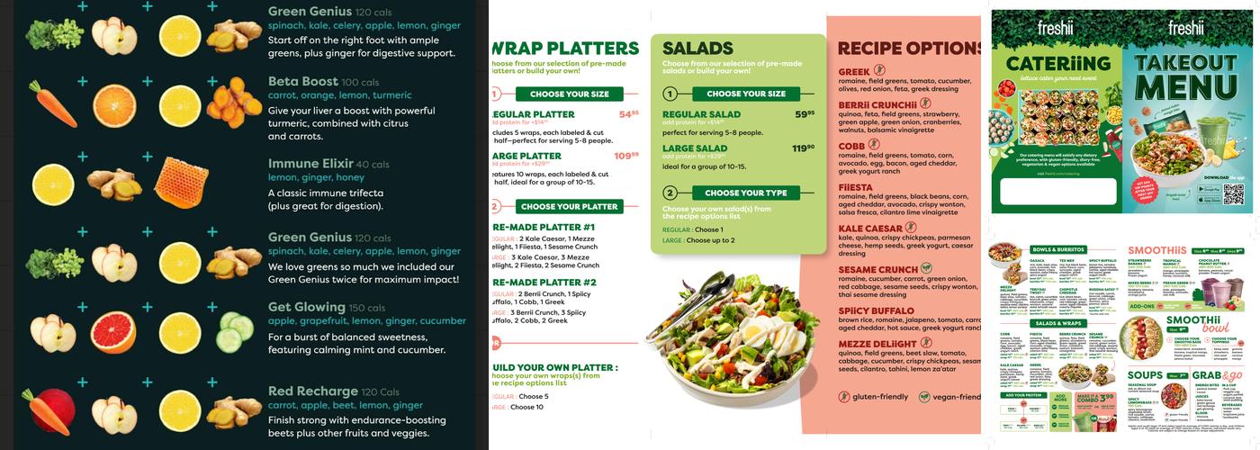 Freshii Menu