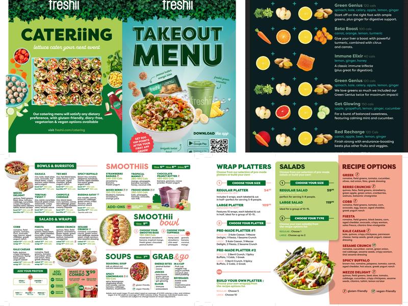 Freshii Menu