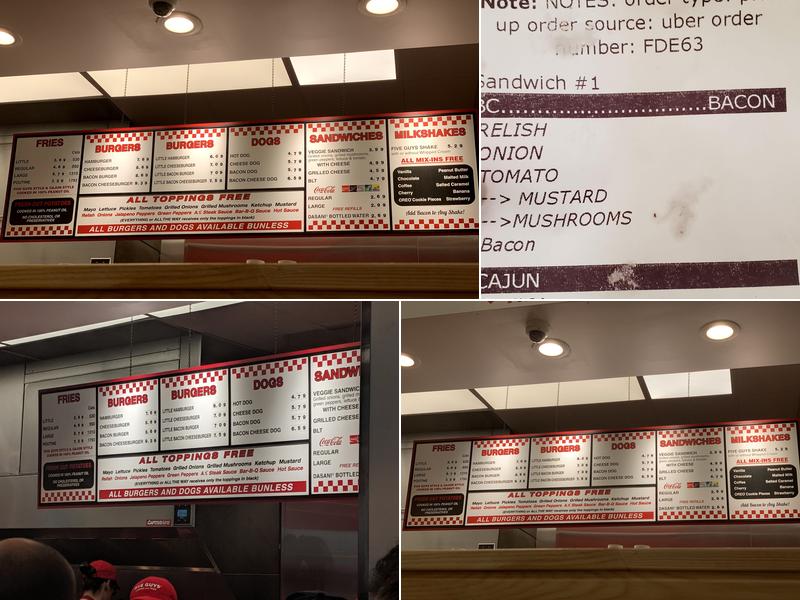 Five Guys Menu