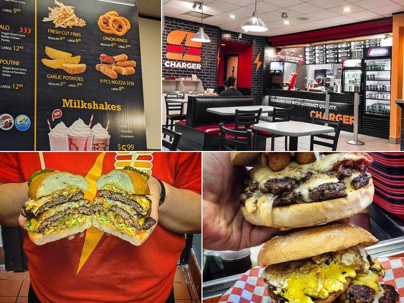 Charger Gourmet Burger & poutine Menu