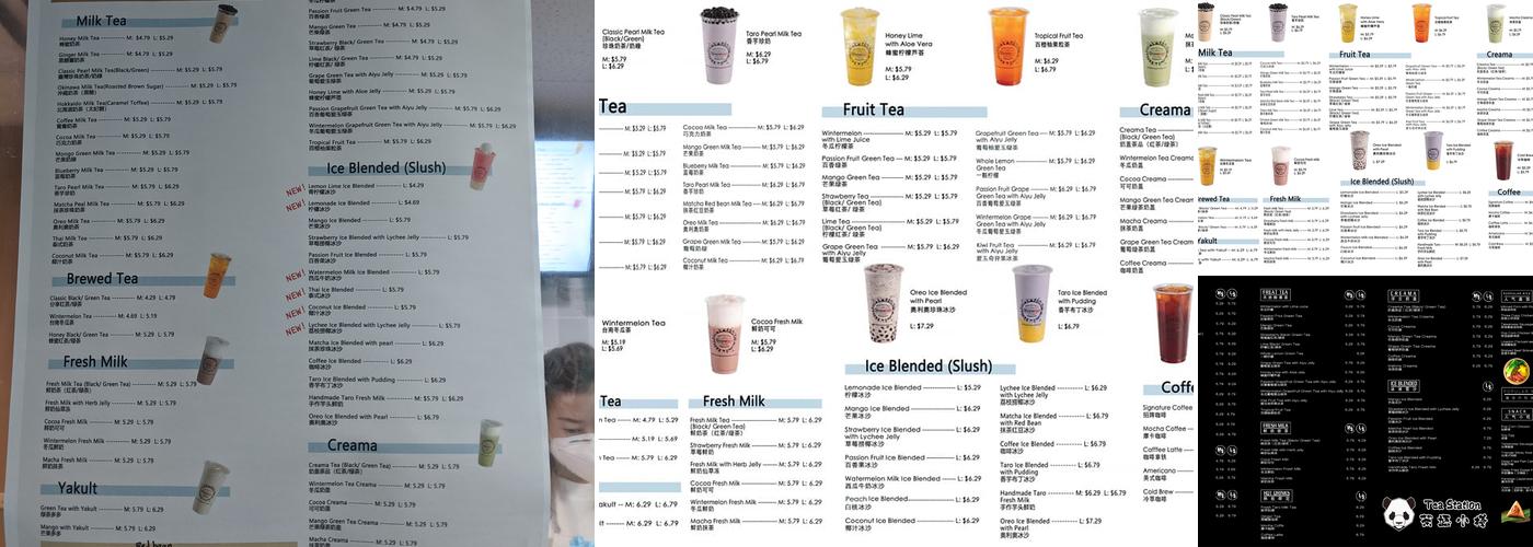 Sharetea Windsor Menu