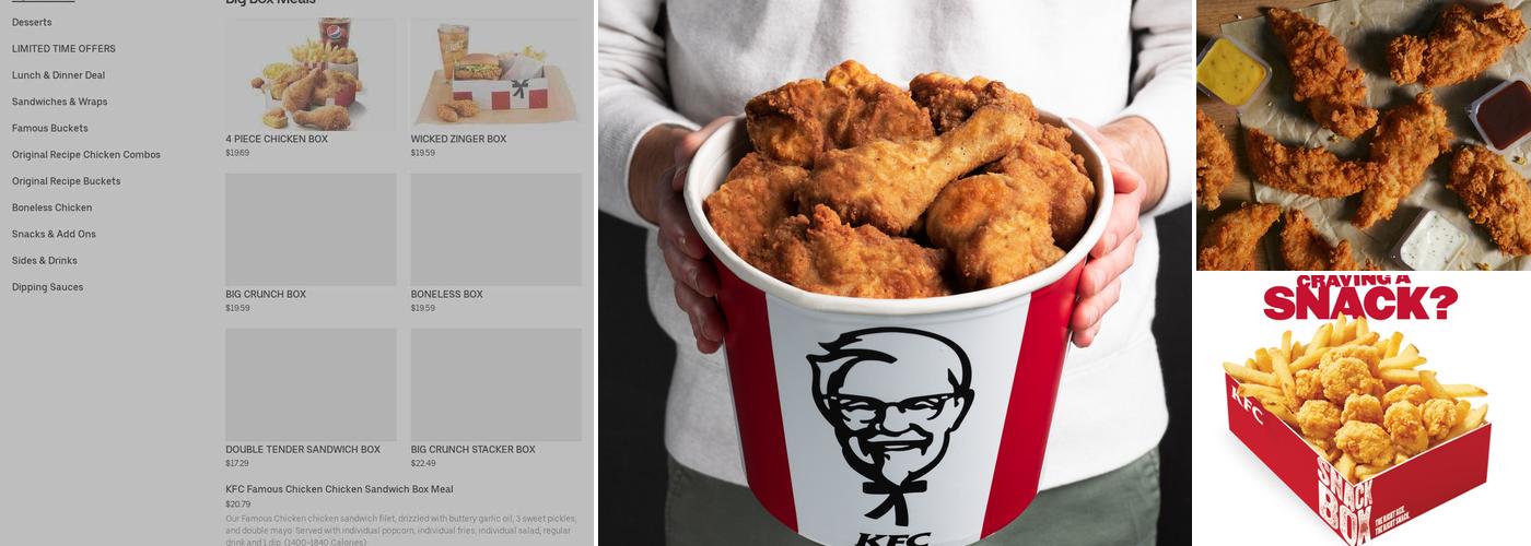 KFC Menu