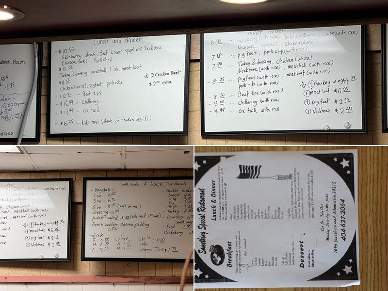 Something Special Restaurant Menu