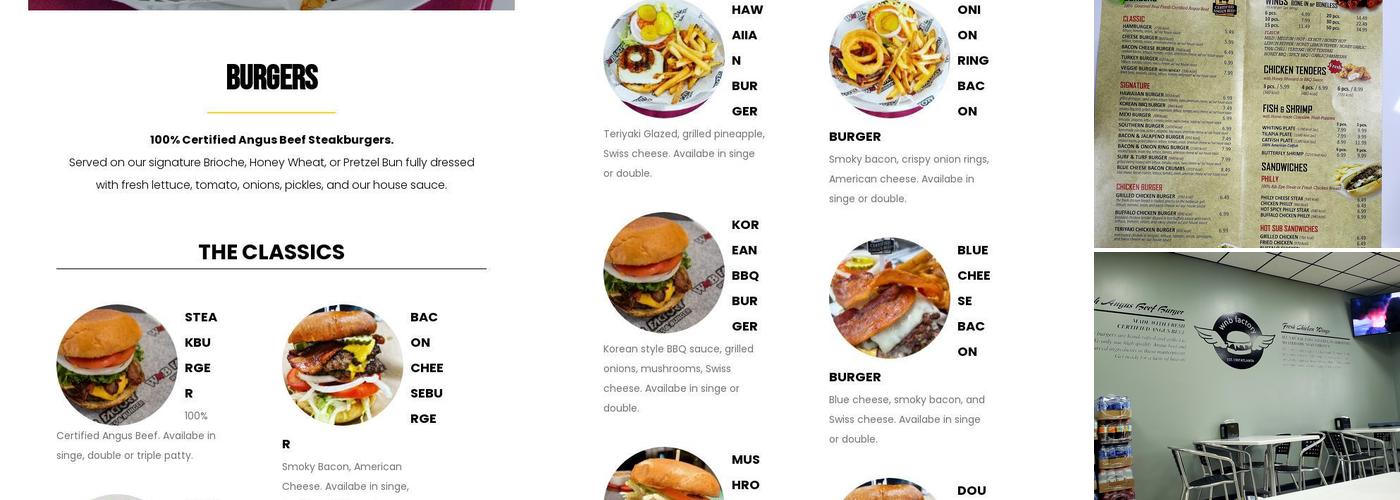 WNB Factory - Wings & Burger Menu