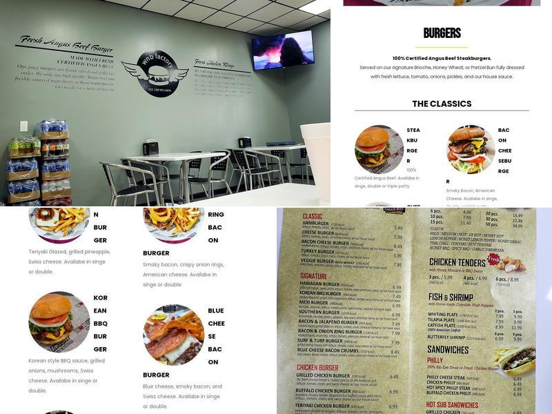 WNB Factory - Wings & Burger Menu