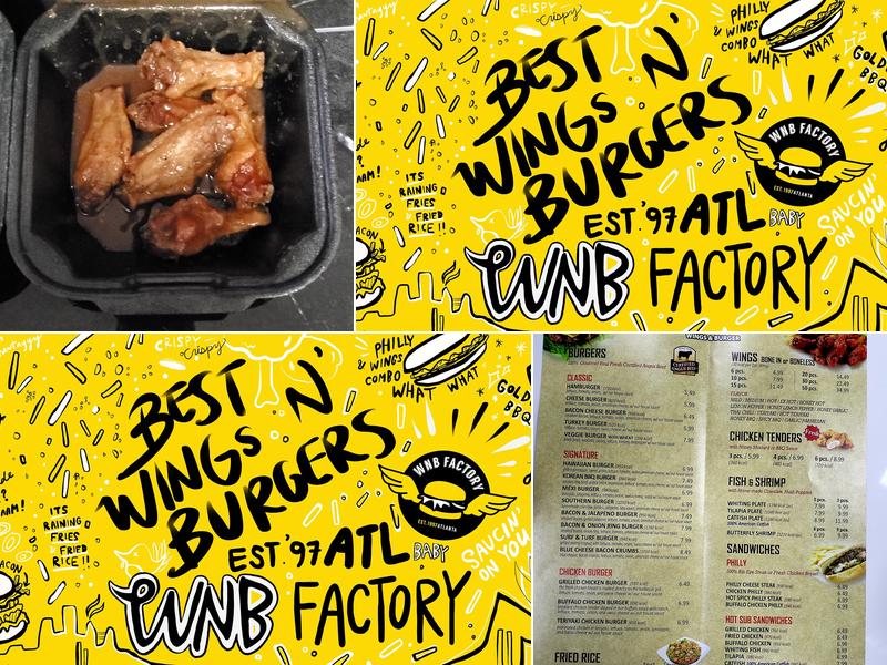 WNB Factory - Wings & Burger Menu