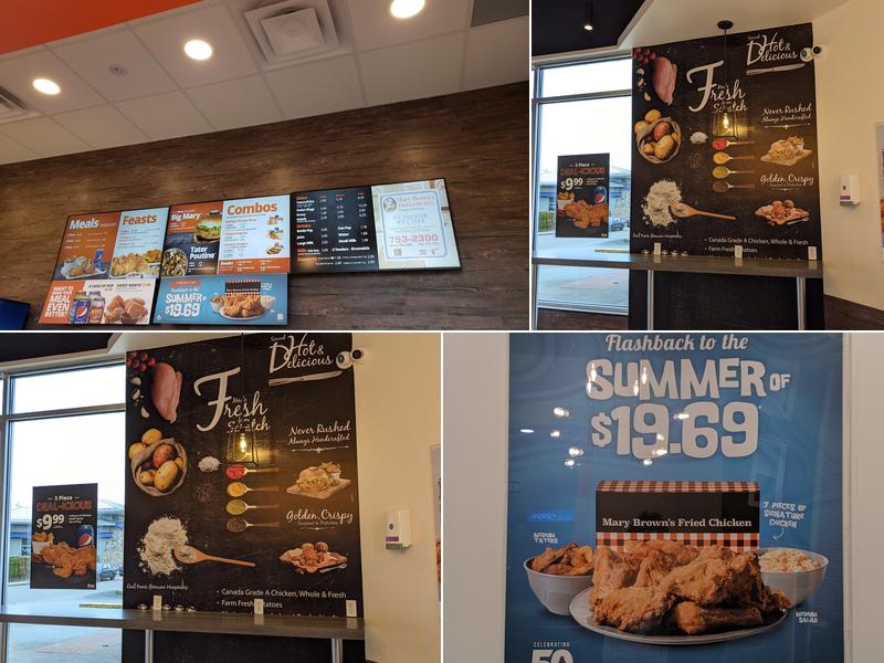 Mary Brown's Chicken Menu