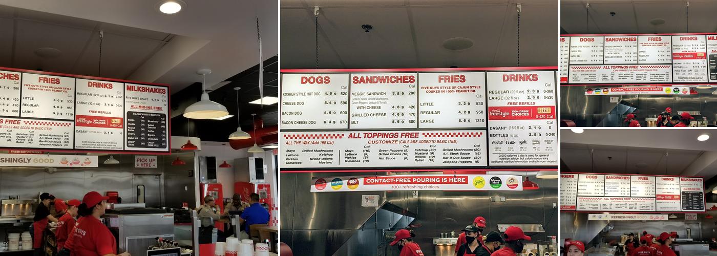 Five Guys Menu