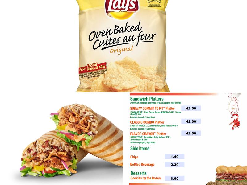Subway Menu