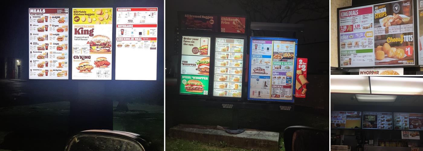 Burger King Menu