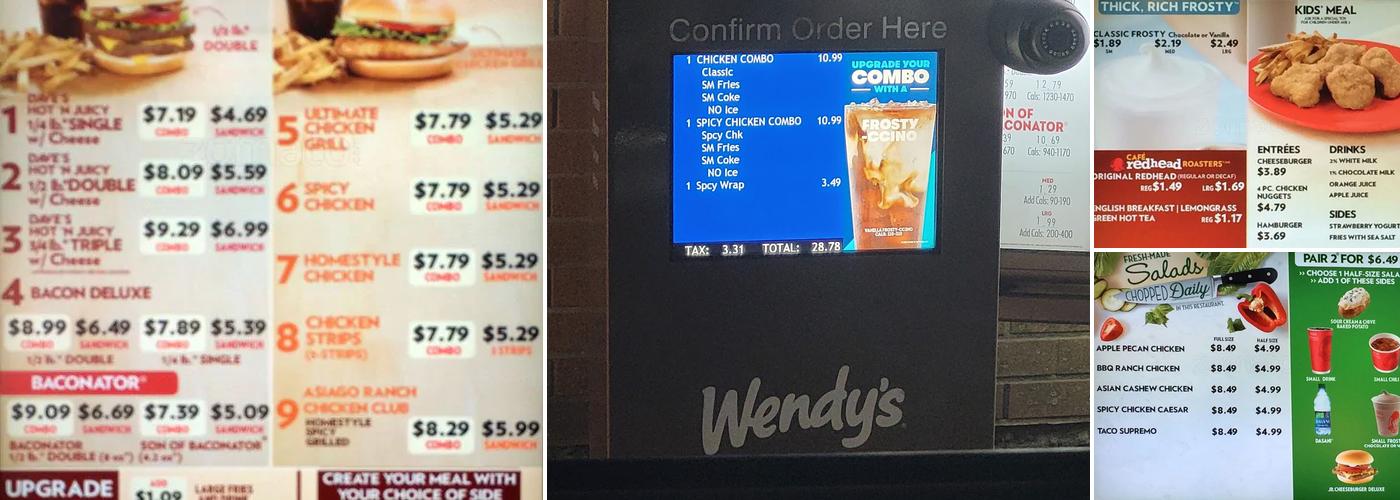 Wendy's Menu