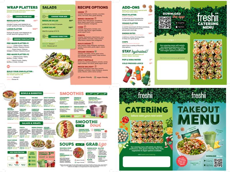Freshii Menu