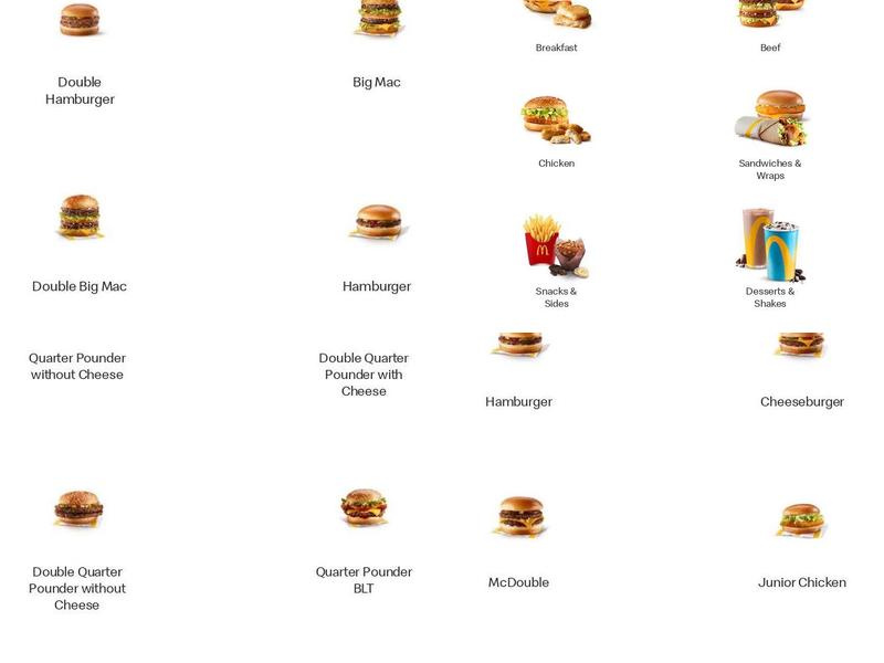 McDonald's Menu