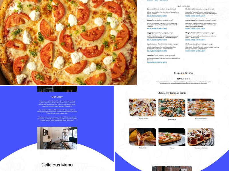 Bocconcini Toronto Menu