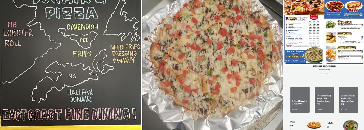 Centertown Halifax Donair & Pizza Menu