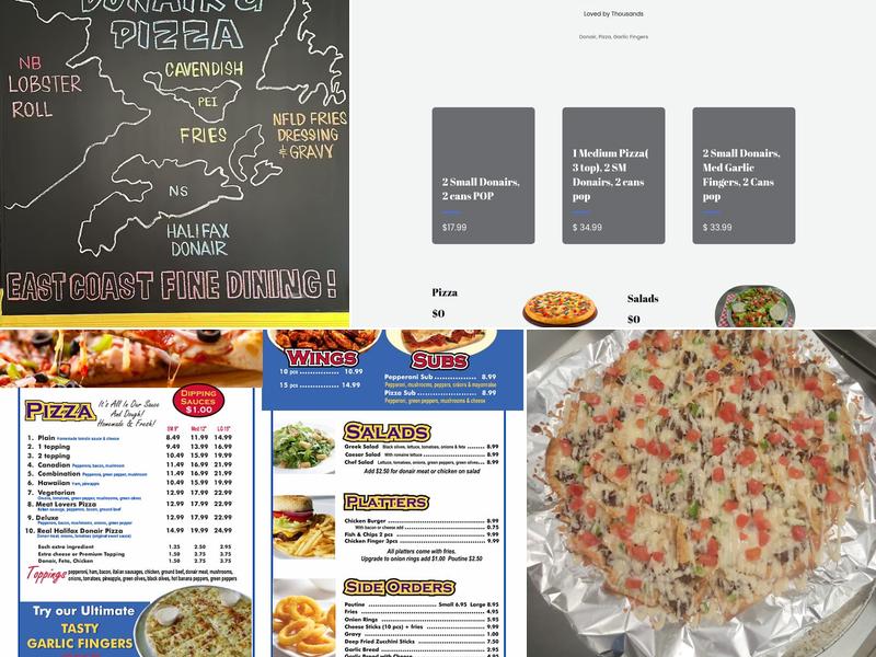 Centertown Halifax Donair & Pizza Menu