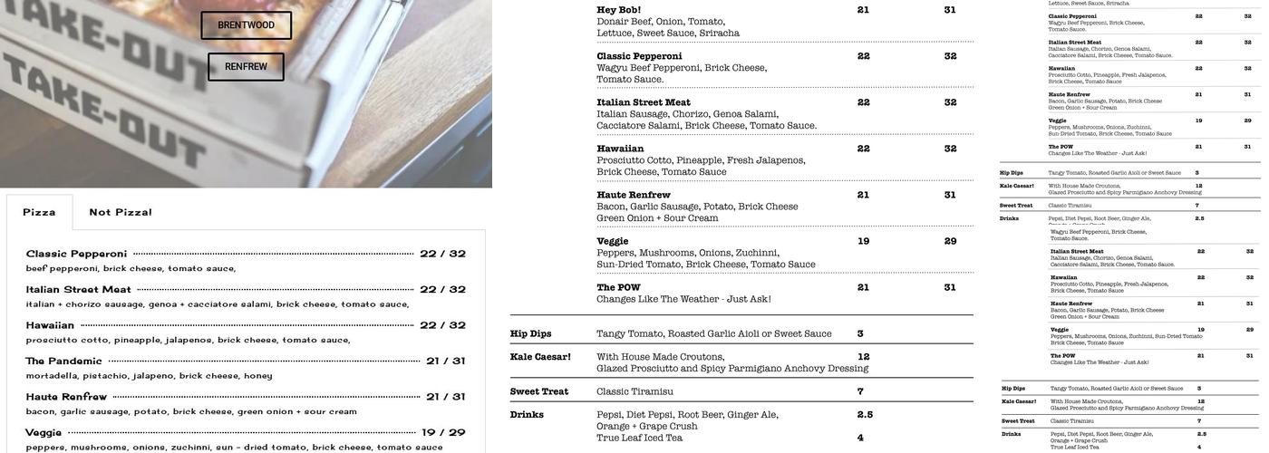 POW Pizza - Renfrew Menu