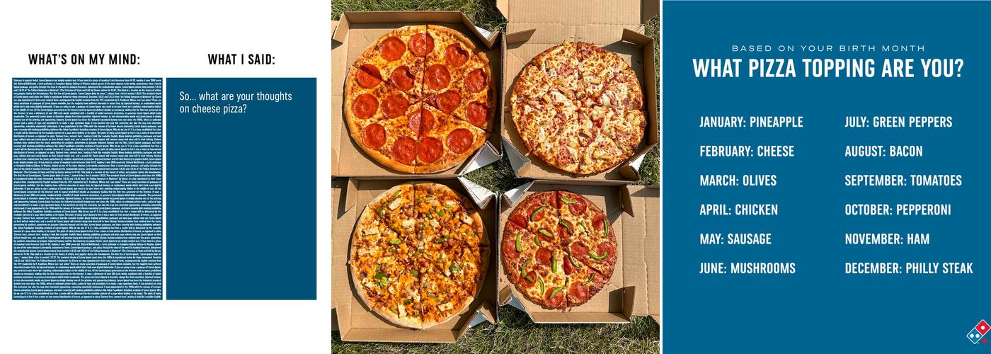 Domino's Pizza Menu