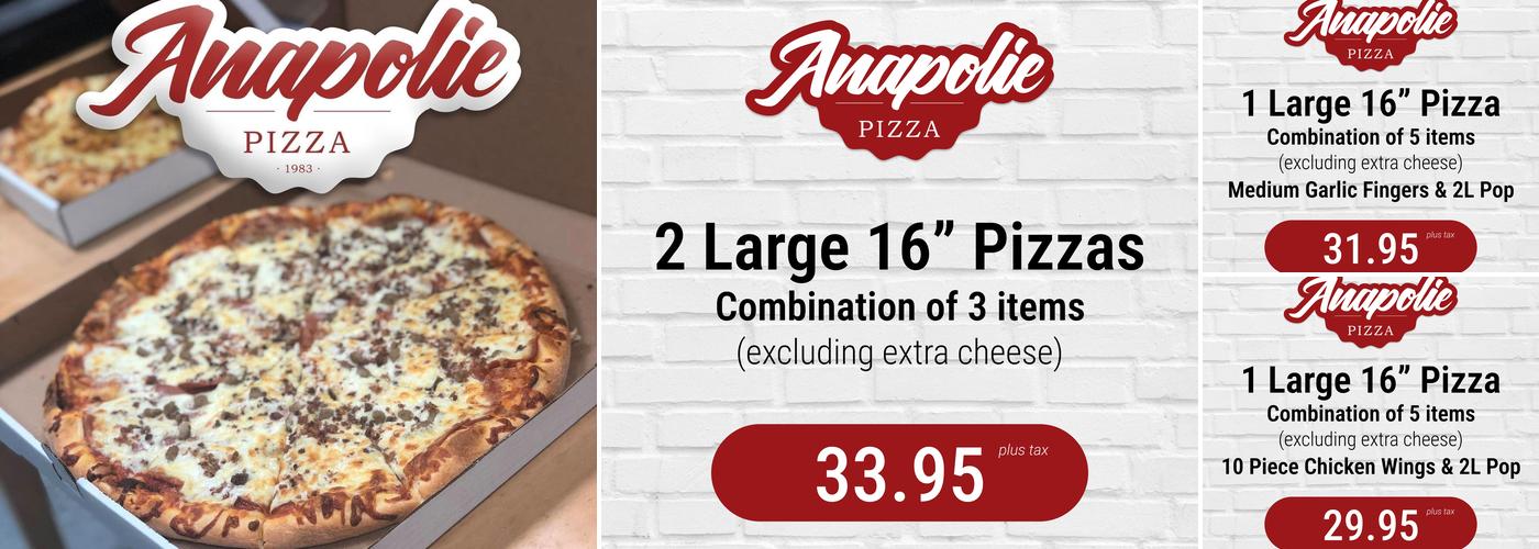 Anapolie Pizza Menu