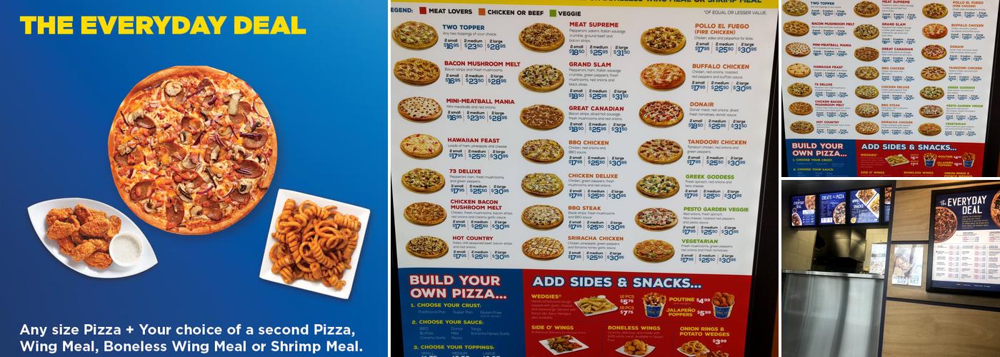 Pizza 73 Menu