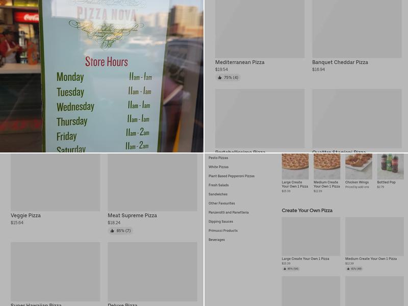 Pizza Nova Menu