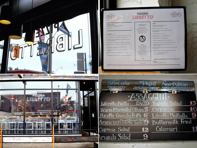 Pizzeria Libretto - Danforth Menu