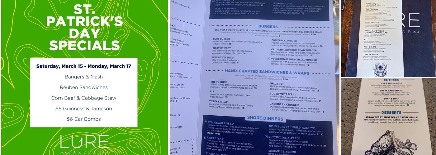 Lure Lakebar Menu