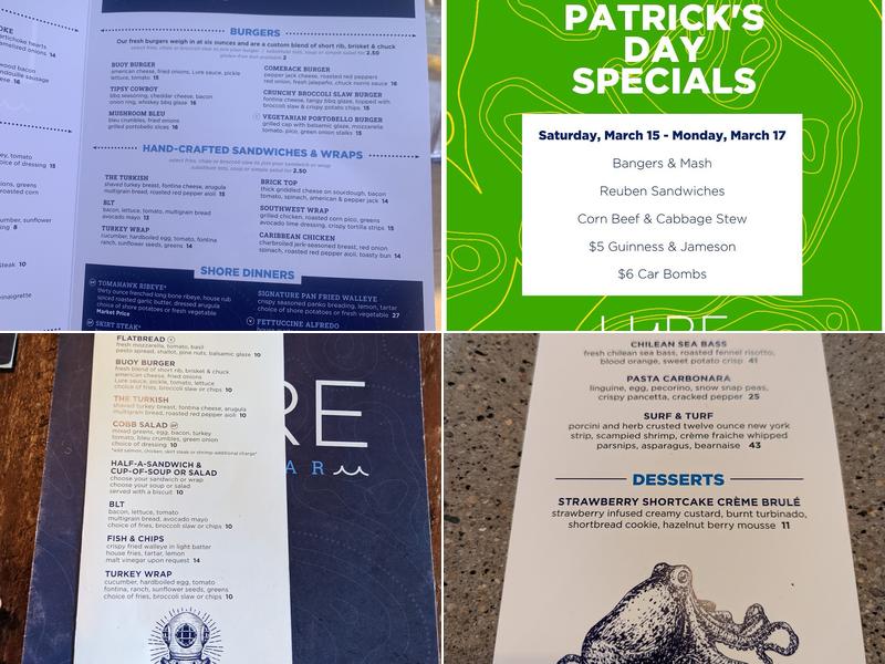 Lure Lakebar Menu