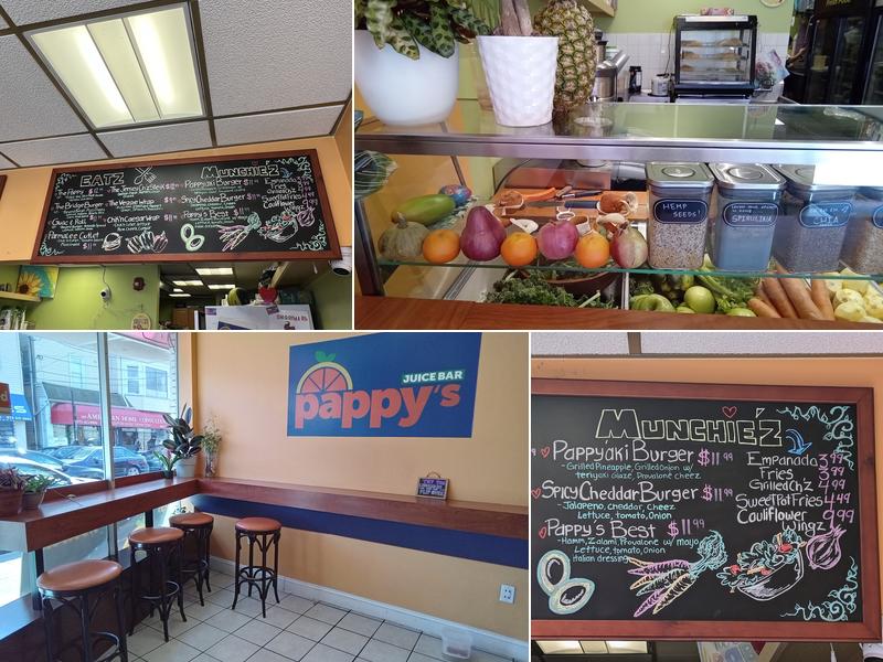 Pappy's Juice Bar Menu
