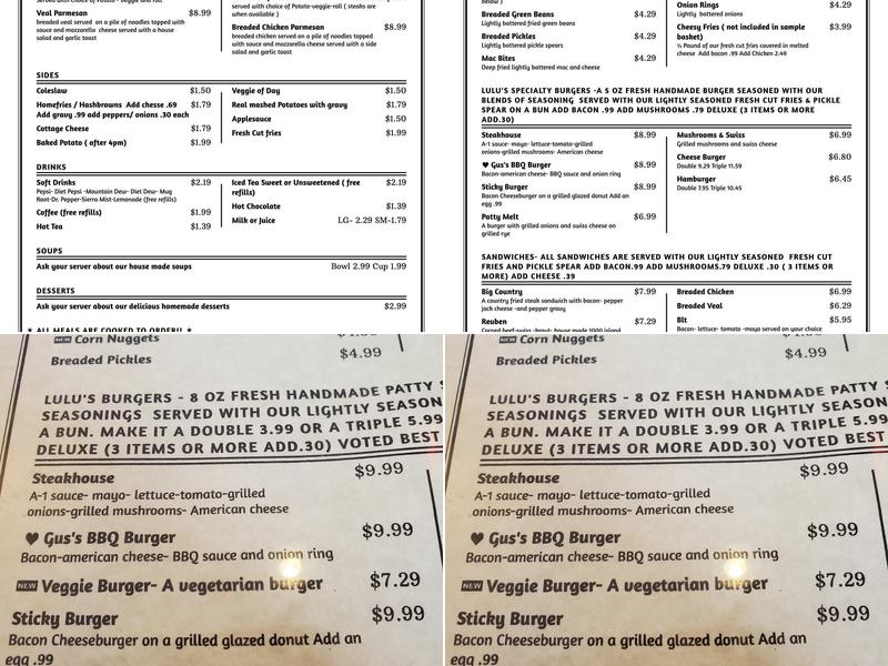 Lulu's Kitchen Menu