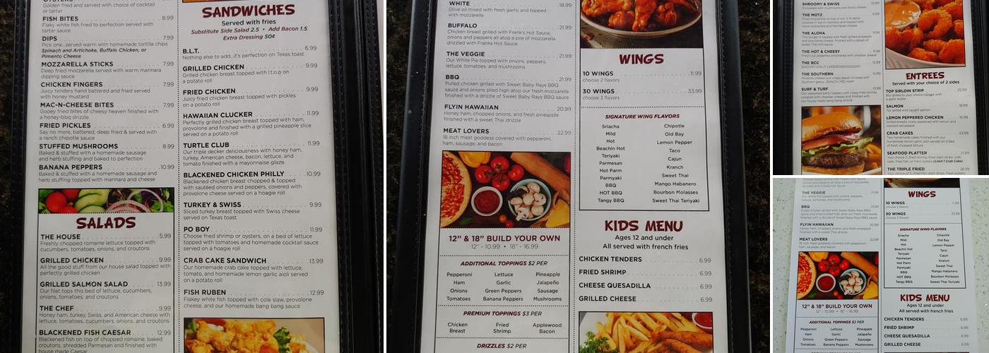 The Toasted Turtle Menu