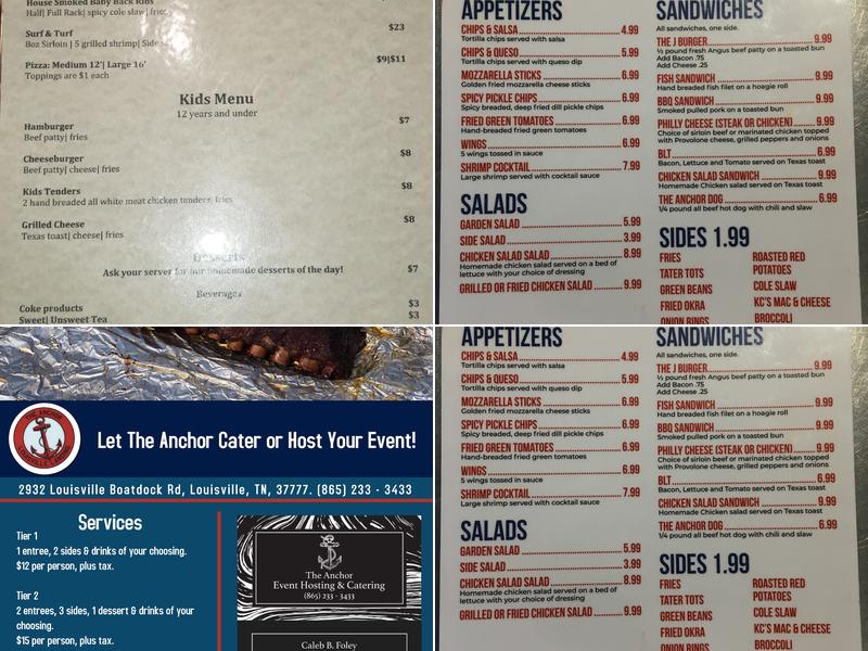 The Anchor Menu