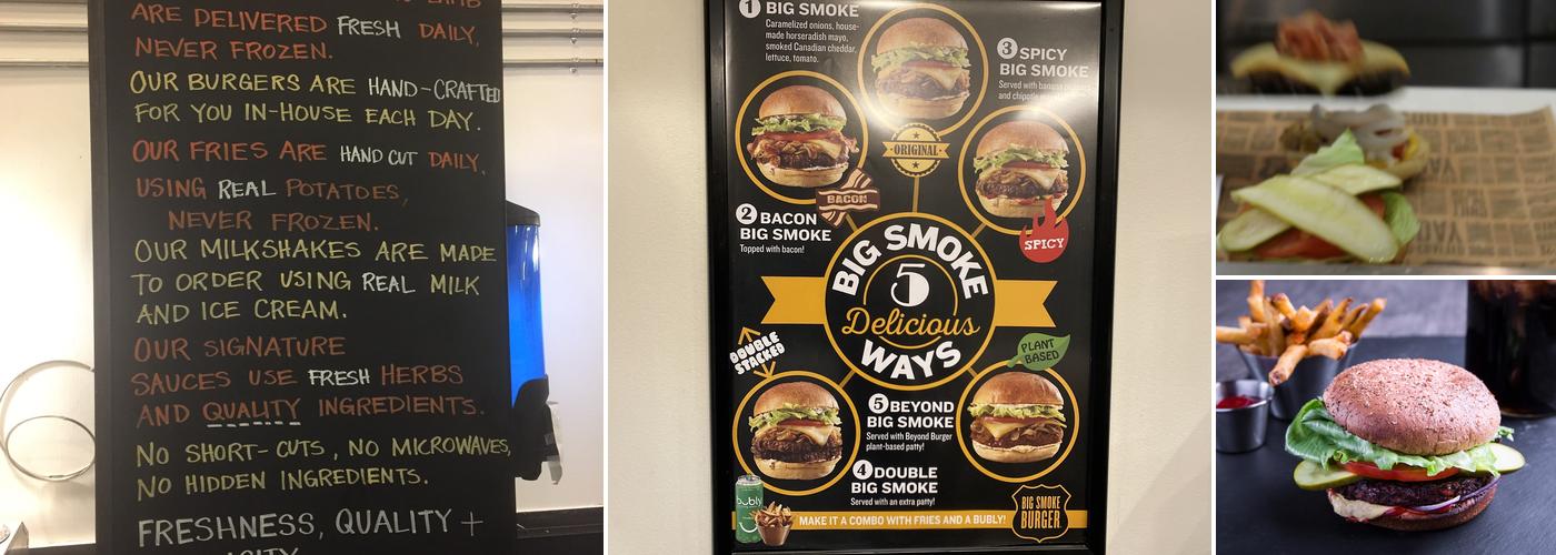 Big Smoke Burger Menu