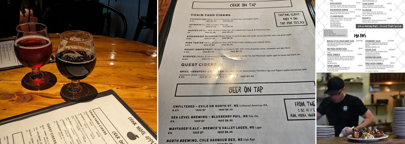 Chain Yard Kitchen Menu