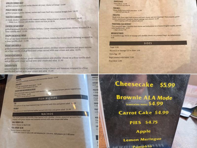 Naomi's Grill Menu