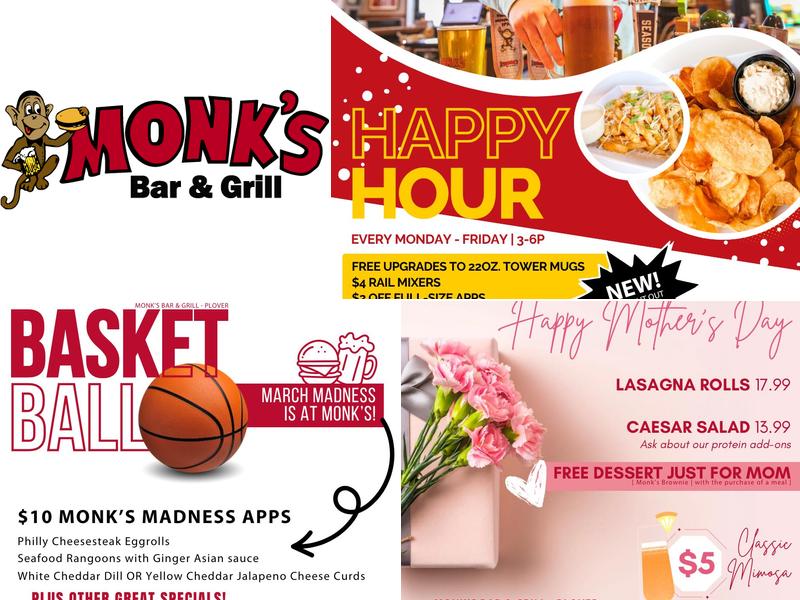 Monk's Bar & Grill Menu
