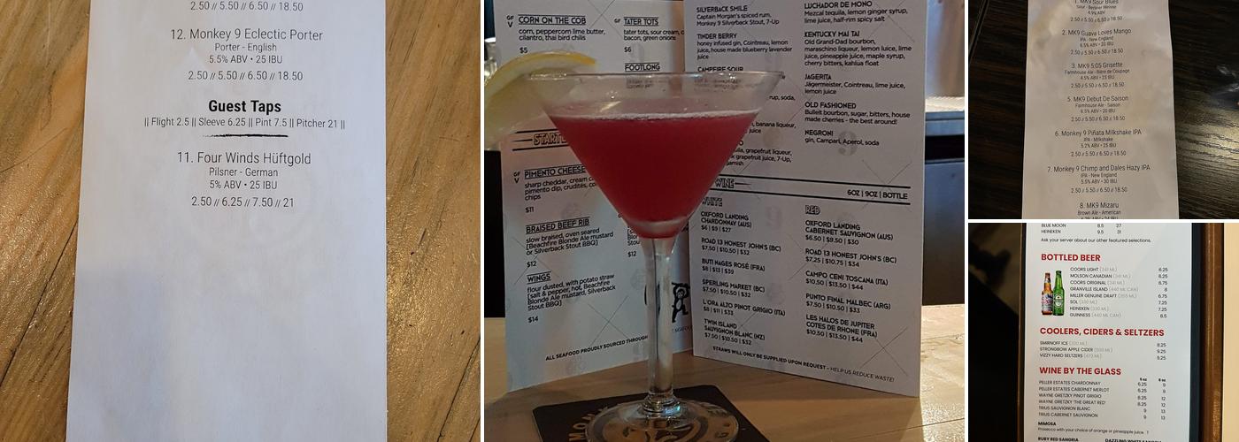 Seven 10 Social at Splitsville Menu